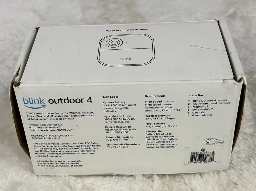 Blink Outdoor 4 Wireless Smart Security System w/ 1 Camera